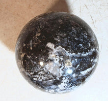 Load image into Gallery viewer, Amethyst Sage Agate Large 95mm Sphere for Home Decor or Unique Gift 5217