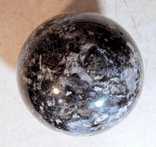 Load image into Gallery viewer, Amethyst Sage Agate Large 95mm Sphere for Home Decor or Unique Gift 5217