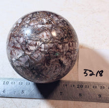 Load image into Gallery viewer, Brecciated Big Horn Area AZ Fluorite 86mm Sphere for Decor or Unique Gift 5218
