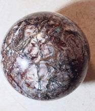 Load image into Gallery viewer, Brecciated Big Horn Area AZ Fluorite 86mm Sphere for Decor or Unique Gift 5218
