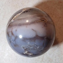 Load image into Gallery viewer, Fluorescent Chalcedony and Magnesite 76mm Sphere for Collection or Decor 5216