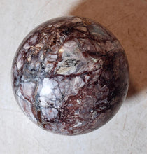 Load image into Gallery viewer, Brecciated Fluorite Large 86mm Sphere for Home Decor or Collection or Gift 5214