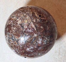 Load image into Gallery viewer, Brecciated Fluorite Large 86mm Sphere for Home Decor or Collection or Gift 5214