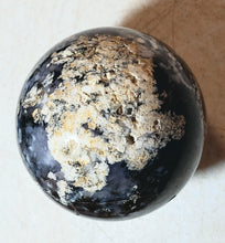 Load image into Gallery viewer, Amethst Sage Agate w Vugs 70mm Sphere for Collection or Sculpture Decor 5219
