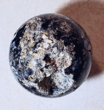 Load image into Gallery viewer, Amethst Sage Agate w Vugs 70mm Sphere for Collection or Sculpture Decor 5219