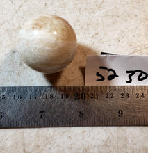 Load image into Gallery viewer, Fluorescent Montana Orange Calcite 35mm Sphere for Collection Decor or Gft 5230