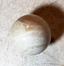 Load image into Gallery viewer, Fluorescent Montana Orange Calcite 35mm Sphere for Collection Decor or Gft 5230