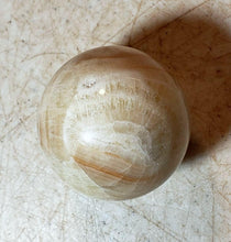 Load image into Gallery viewer, Fluorescent Montana Orange Calcite 35mm Sphere for Collection Decor or Gft 5230