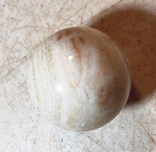 Load image into Gallery viewer, Fluorescent Montana Orange Calcite 35mm Sphere for Collection Decor or Gft 5230