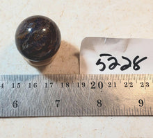 Load image into Gallery viewer, Hematite and Amethyst 29mm Sphere Home Decor Unique Gift or Metaphysical 5228