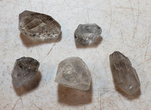 Load image into Gallery viewer, Tibetan Herkimer Quartz Crystals Set of 5 Stones for Jewelry or Metaphysical YTXL4