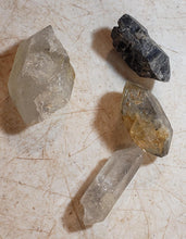 Load image into Gallery viewer, Tibetan Herkimer Quartz Crystals Set of 4 Stones for Jewelry or Metaphysical YTXL2