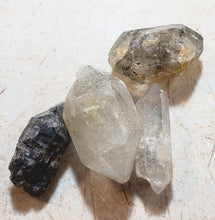 Load image into Gallery viewer, Tibetan Herkimer Quartz Crystals Set of 4 Stones for Jewelry or Metaphysical YTXL2