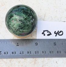 Load image into Gallery viewer, Ruby in Zoisite 44mm Sphere for Collection Decor Gift or Healing Stone 5240