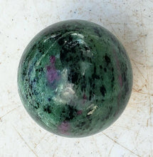 Load image into Gallery viewer, Ruby in Zoisite 44mm Sphere for Collection Decor Gift or Healing Stone 5240