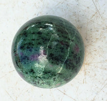 Load image into Gallery viewer, Ruby in Zoisite 44mm Sphere for Collection Decor Gift or Healing Stone 5240