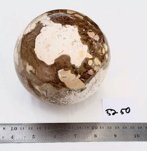 Load image into Gallery viewer, Golden Burro Creek Agate Large 114mm Sphere for Home Decor or Gift 5250