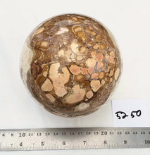 Load image into Gallery viewer, Golden Burro Creek Agate Large 114mm Sphere for Home Decor or Gift 5250
