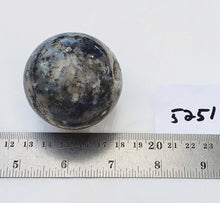 Load image into Gallery viewer, Amethyst Sage Agate 50mm Sphere for Home Decor or Unique Gift 5251