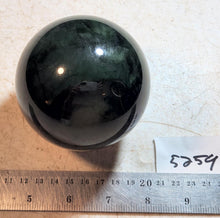 Load image into Gallery viewer, Yukon Jade Deep Green Jade 82mm Sphere for Home Decor or Unique Gift 5259