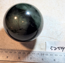 Load image into Gallery viewer, Yukon Jade Deep Green Jade 82mm Sphere for Home Decor or Unique Gift 5259