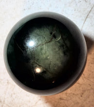 Load image into Gallery viewer, Yukon Jade Deep Green Jade 82mm Sphere for Home Decor or Unique Gift 5259
