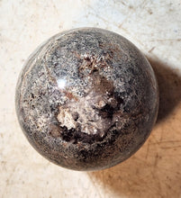 Load image into Gallery viewer, Amethyst Lace w Fluorite Galena & Druse Vugs 60mm Sphere Office Home Decor 5269