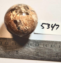 Load image into Gallery viewer, Burro Creek AZ Agate 38mm Sphere Home or Office Decor or Holiday Gift 5347
