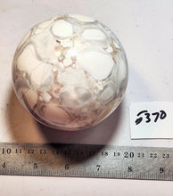 Load image into Gallery viewer, Coral Jasper 86mm Large Sphere Holiday or Christmas Gift or Home Decor 5370