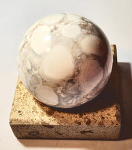 Load image into Gallery viewer, Coral Jasper 86mm Large Sphere Holiday or Christmas Gift or Home Decor 5370