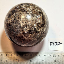 Load image into Gallery viewer, Fluorescent Calcite and Fluorite AZ Large 86mm Sphere for Collection 5372