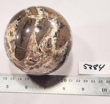 Load image into Gallery viewer, Fluorescent AZ Calcite and Hyalite 86mm Large Sphere for Collection or Gift 5384