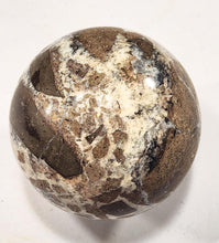 Load image into Gallery viewer, Fluorescent AZ Calcite and Hyalite 86mm Large Sphere for Collection or Gift 5384