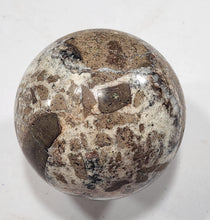 Load image into Gallery viewer, Fluorescent AZ Calcite and Hyalite 86mm Large Sphere for Collection or Gift 5384