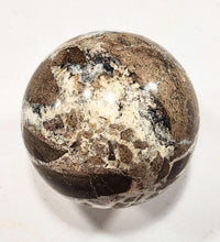 Load image into Gallery viewer, Fluorescent AZ Calcite and Hyalite 86mm Large Sphere for Collection or Gift 5384