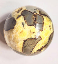 Load image into Gallery viewer, Fluorescent Septarian Nodule Large 114mm Sphere for Home or Office Decor 5417