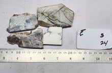 Load image into Gallery viewer, Cab Rough 4 Slabs Howelite and Picasso Marble and Lepidolite and AZ Agate ES24
