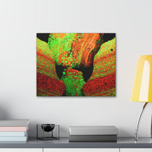 Load image into Gallery viewer, 20&quot; x 16&quot; Sterling Hill New Jersey Fluorescent Willemite and Calcitre Rough Canvas Print
