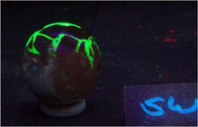 Load image into Gallery viewer, Fluorescent Chalcedony Magnesite 35mm Sphere Decor or Great Christmas Gift 6250
