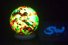 Load image into Gallery viewer, Fluorescent Reactive 32mm Willemite &amp; Calcite Sphere – Sterling Hill, NJ 6371

