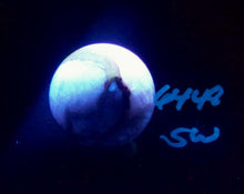 Load image into Gallery viewer, Fluorescent Boquillas Calcite 38mm Sphere - Stunning SW LW Mexican Mineral 6448
