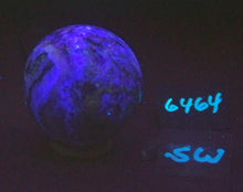 Load image into Gallery viewer, Fluorescent Fluorite/Pink Fluorite 57mm Sphere/UV Collection/Interior Decor 6464
