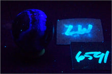 Load image into Gallery viewer, UV Fluorite 35mm Sphere for Fluorescent Collection/ Home or Office Decor 6591

