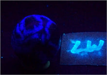 Load image into Gallery viewer, UV Fluorite 35mm Sphere for Fluorescent Collection/ Home or Office Decor 6591

