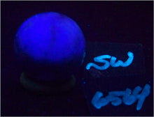 Load image into Gallery viewer, Fluorescent Fluorite 38mm Sphere for UV Collection or Interior Home Decor 6564
