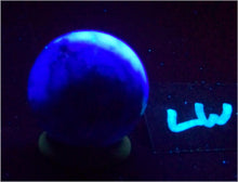 Load image into Gallery viewer, Fluorescent Fluorite 38mm Sphere for UV Collection or Interior Home Decor 6564
