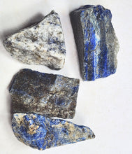 Load image into Gallery viewer, Lapis Cab Cutting Rough or 4 Specimens Metaphysical or Healing Stones Lapis2
