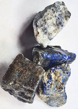 Load image into Gallery viewer, Lapis Cab Cutting Rough or 4 Specimens Metaphysical or Healing Stones Lapis2
