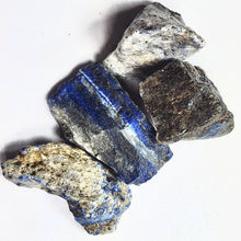 Load image into Gallery viewer, Lapis Cab Cutting Rough or 4 Specimens Metaphysical or Healing Stones Lapis2
