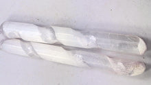 Load image into Gallery viewer, Selenite Crystal Massage or Decorative Wands 2 Pieces Great Gift SelW2

